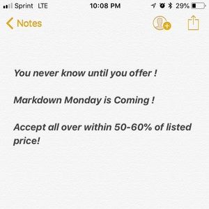 Tomorrow is Markdown Monday Checkout my shiop!
